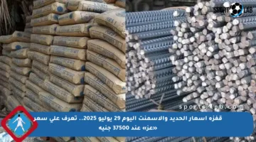 قفزة أسعار الحديد والأسمنت اليوم 29 يوليو 2025.. تعرف على سعر «عز» عند 37500 جنيه